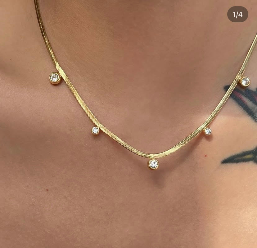 Anti tarnish Premium Snack Chain Necklace - Buy online Now