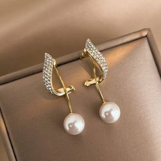Celebrity Style pearl tassel Earrings - Urban Era Jewel
