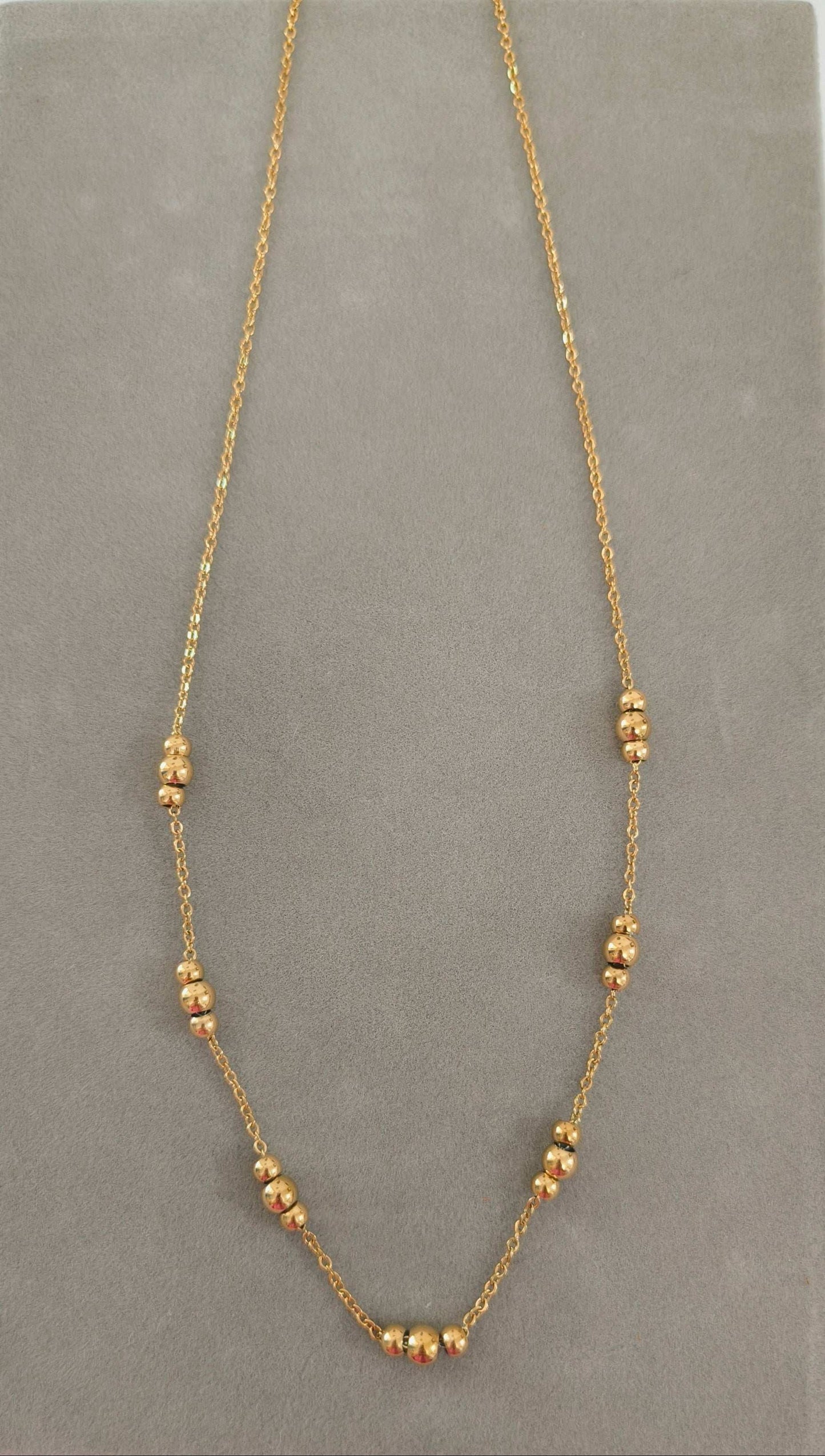 Anitarnish Classic Golden Beads Necklace 18K Gold Plated