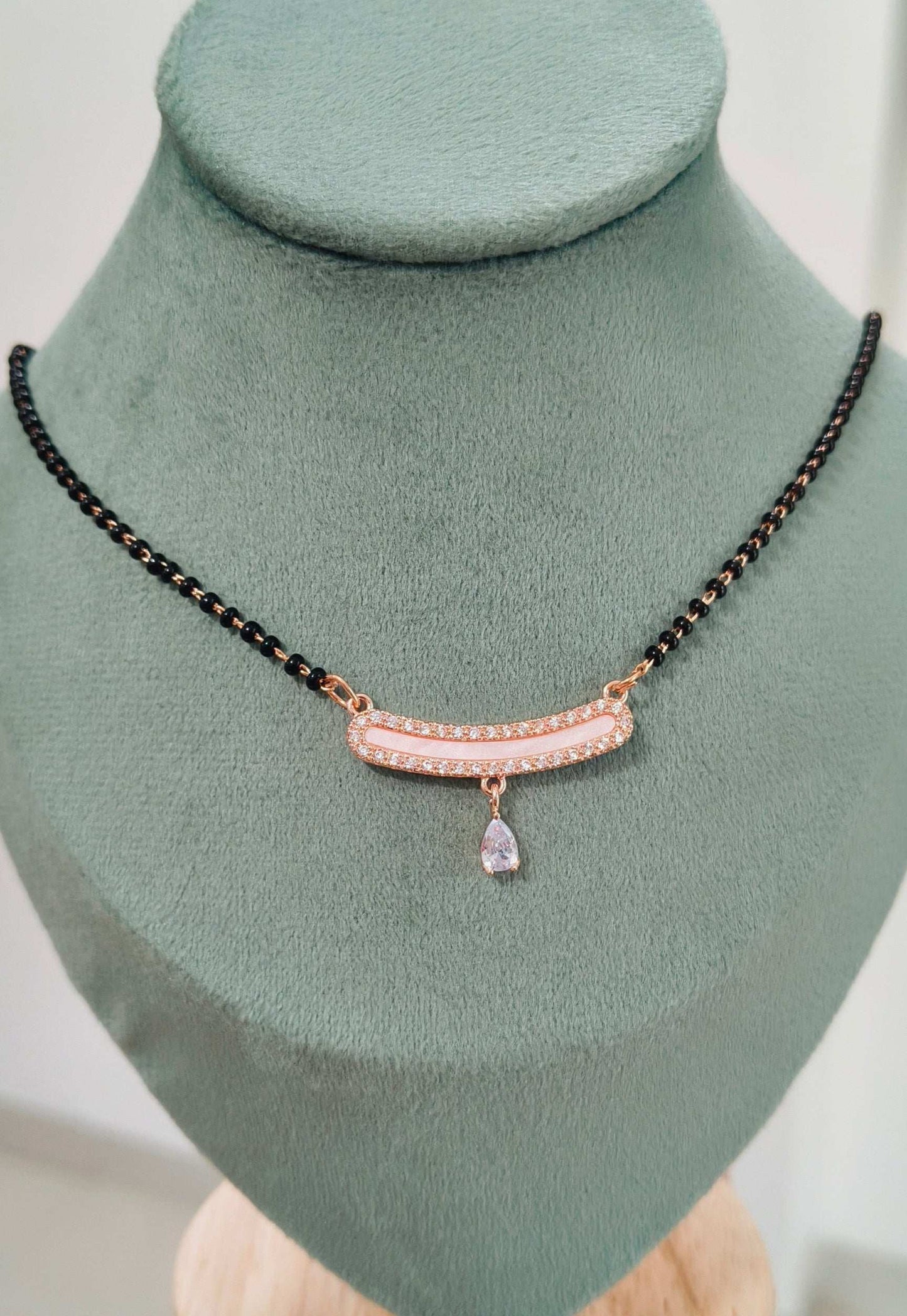 Anti Tarnish Rosegold Stylish Mangalsutra 18K Gold Plated