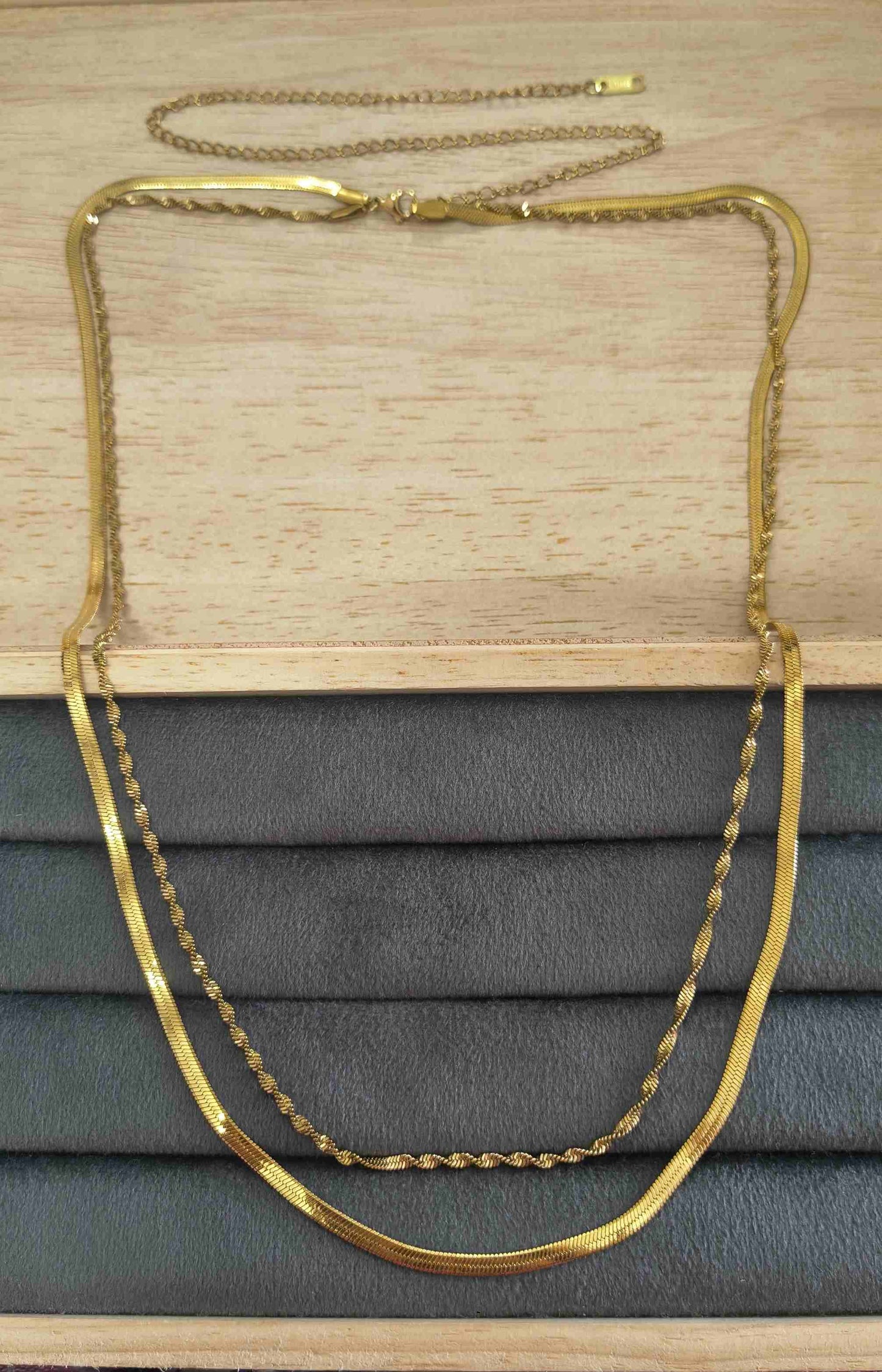 Anti Tarnish Waist Chain Bold Double Layered 18K Gold Plated