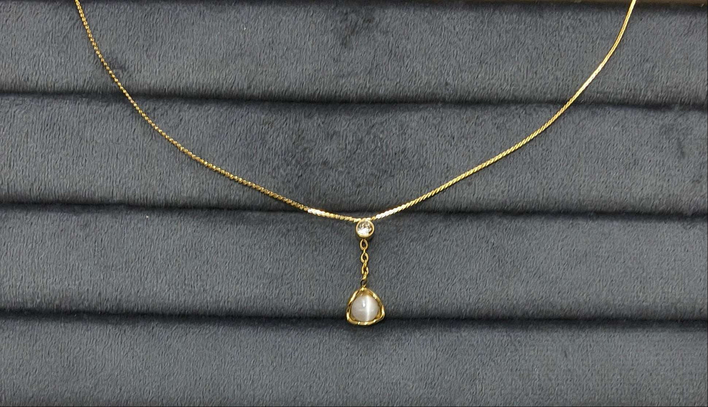 Antitarnish Dainty Charm Necklace 18K Gold Plated
