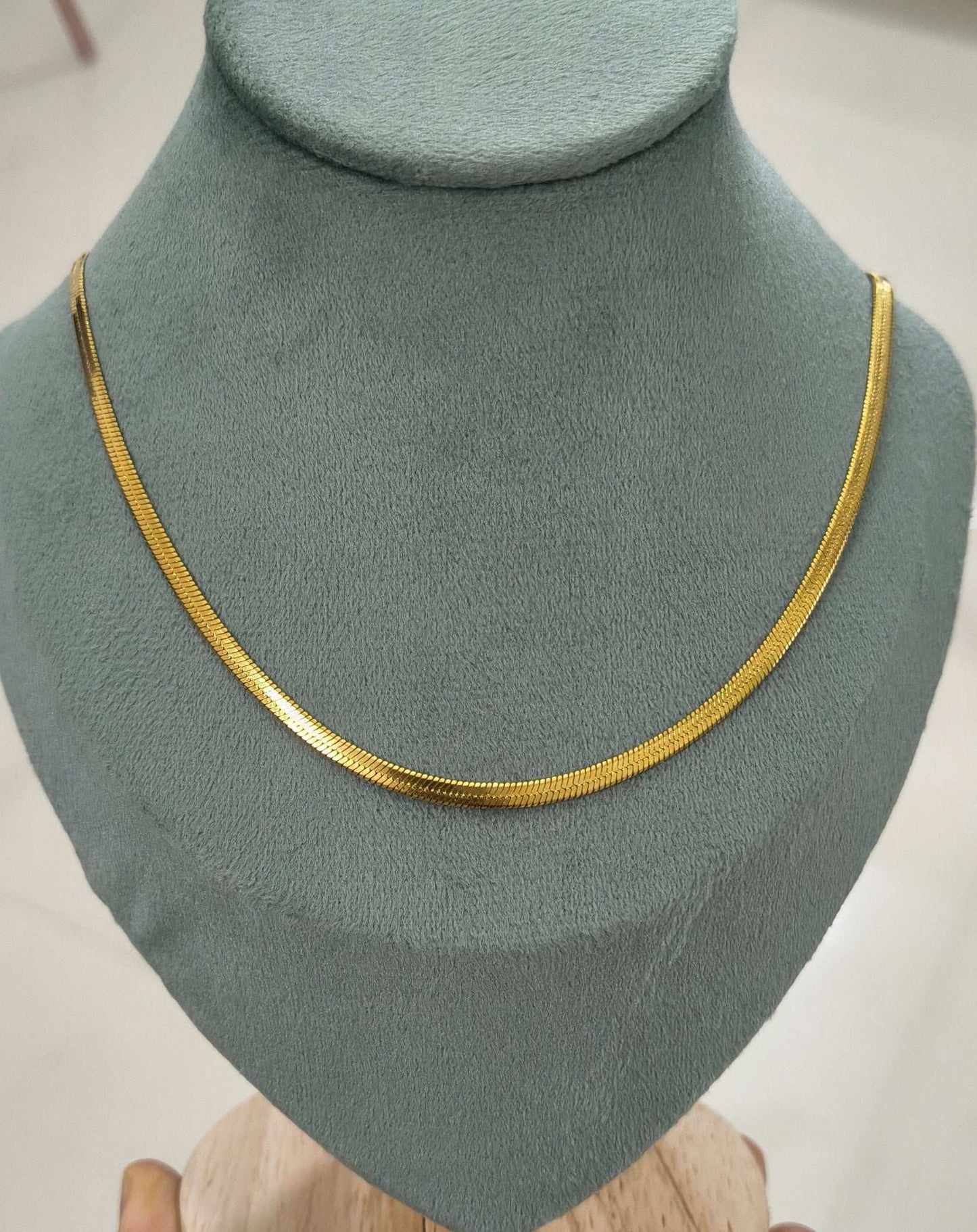 Antitarnish Men's Snake Chain 18K Gold Plated