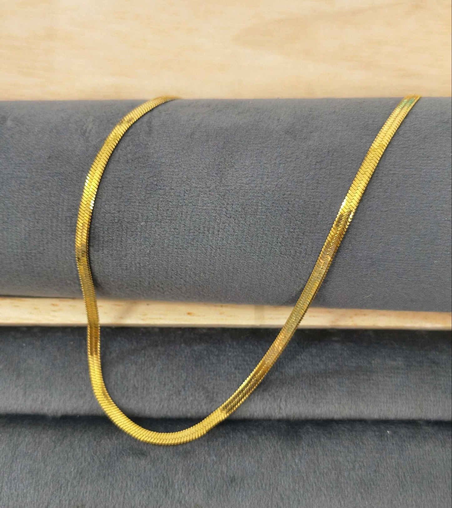 Antitarnish Men's Snake Chain 18K Gold Plated