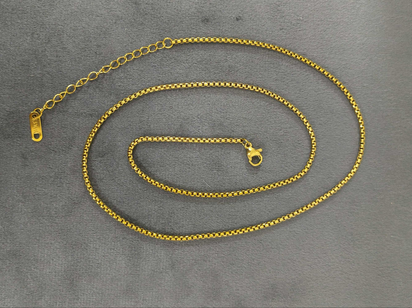Antitarnish Men's Trendy Golden Chain 18K Gold Plated