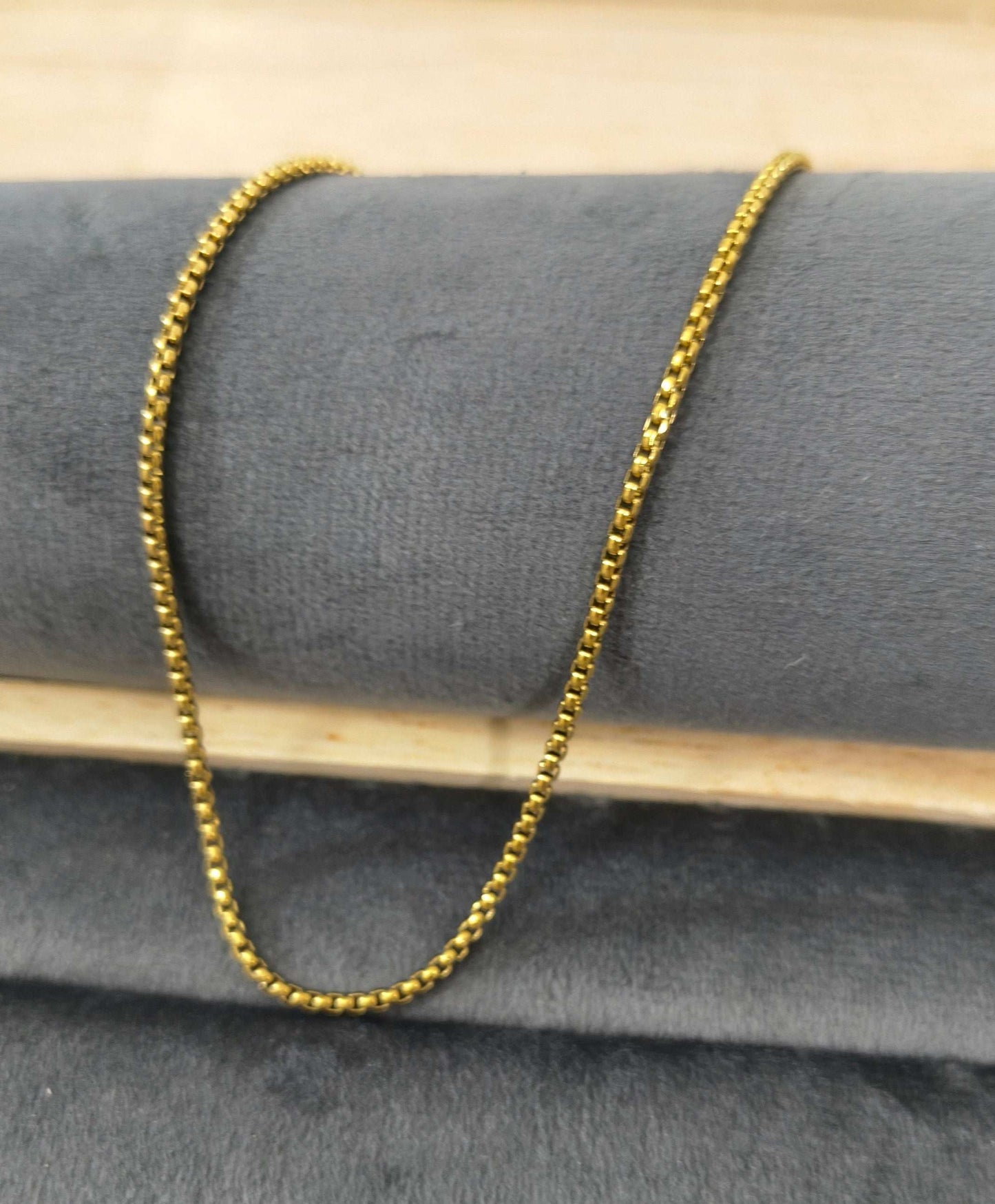 Antitarnish Men's Trendy Golden Chain 18K Gold Plated