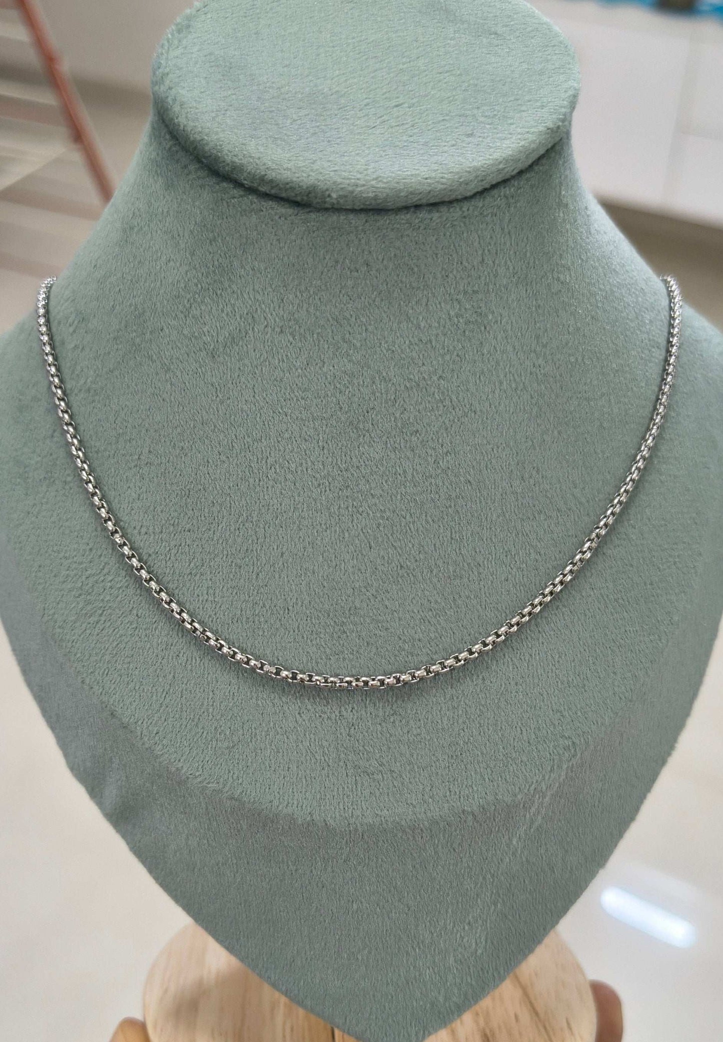 Antitarnish Men's Trendy Silver Chain 18K Gold Plated