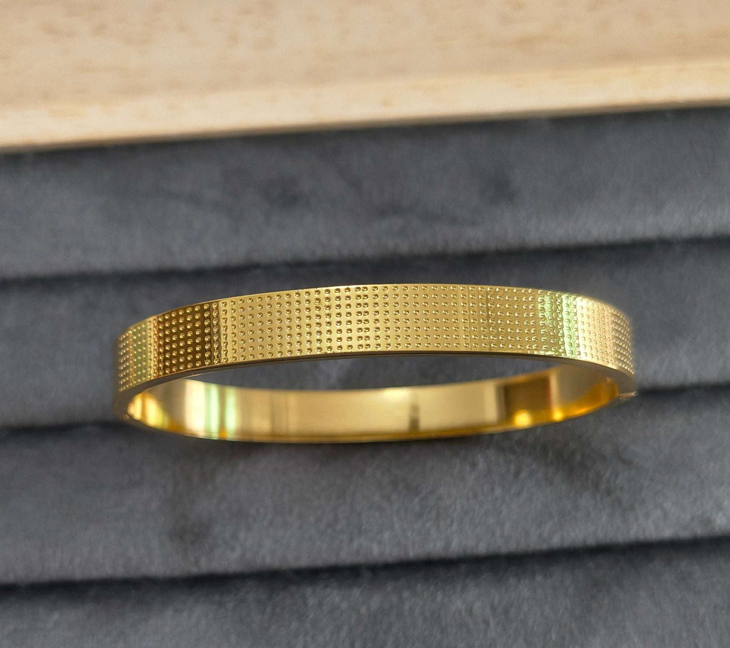 Antitarnish Men's Trendy Bracelet 18K Gold Plated