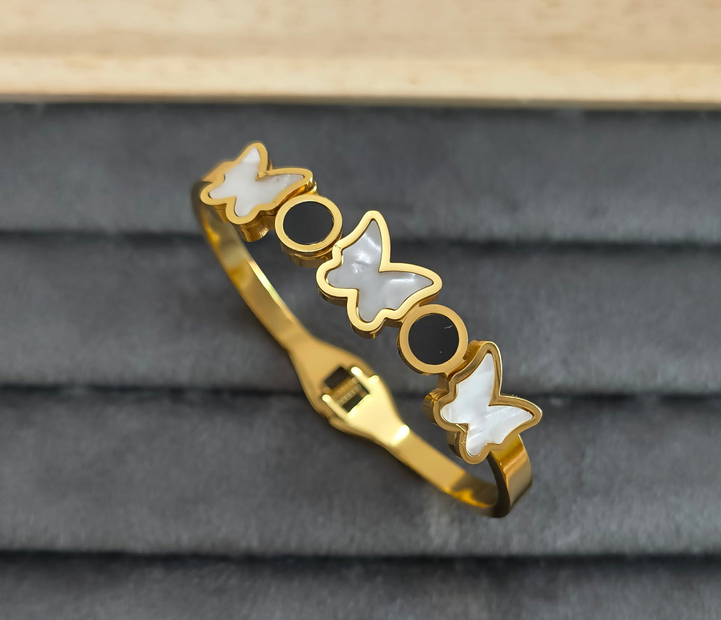 Antitarnish Butterfly Style Babysize Bracelet 18K Gold Plated