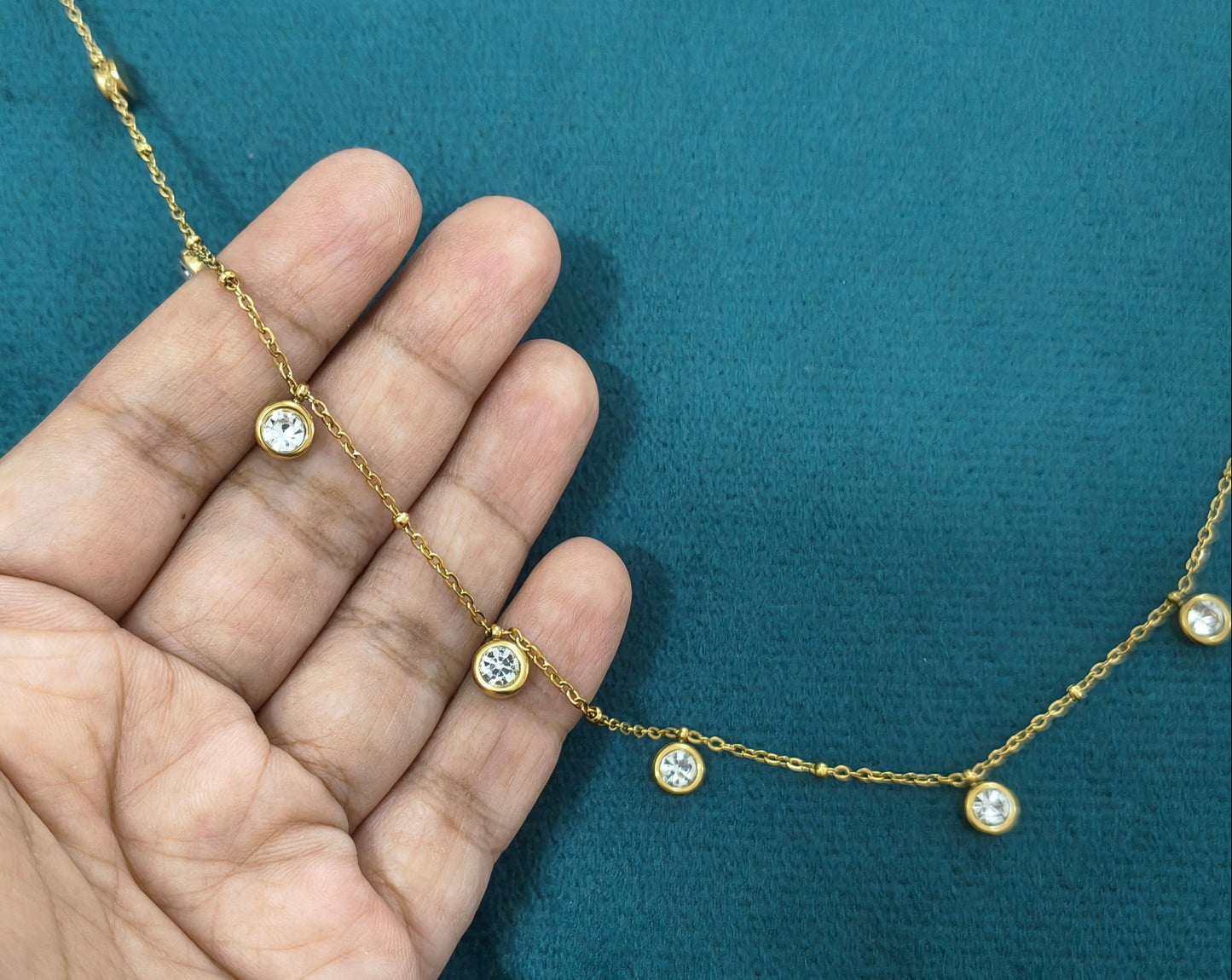 Antitarnish Dainty Charms Waist Chain 18K Gold Plated