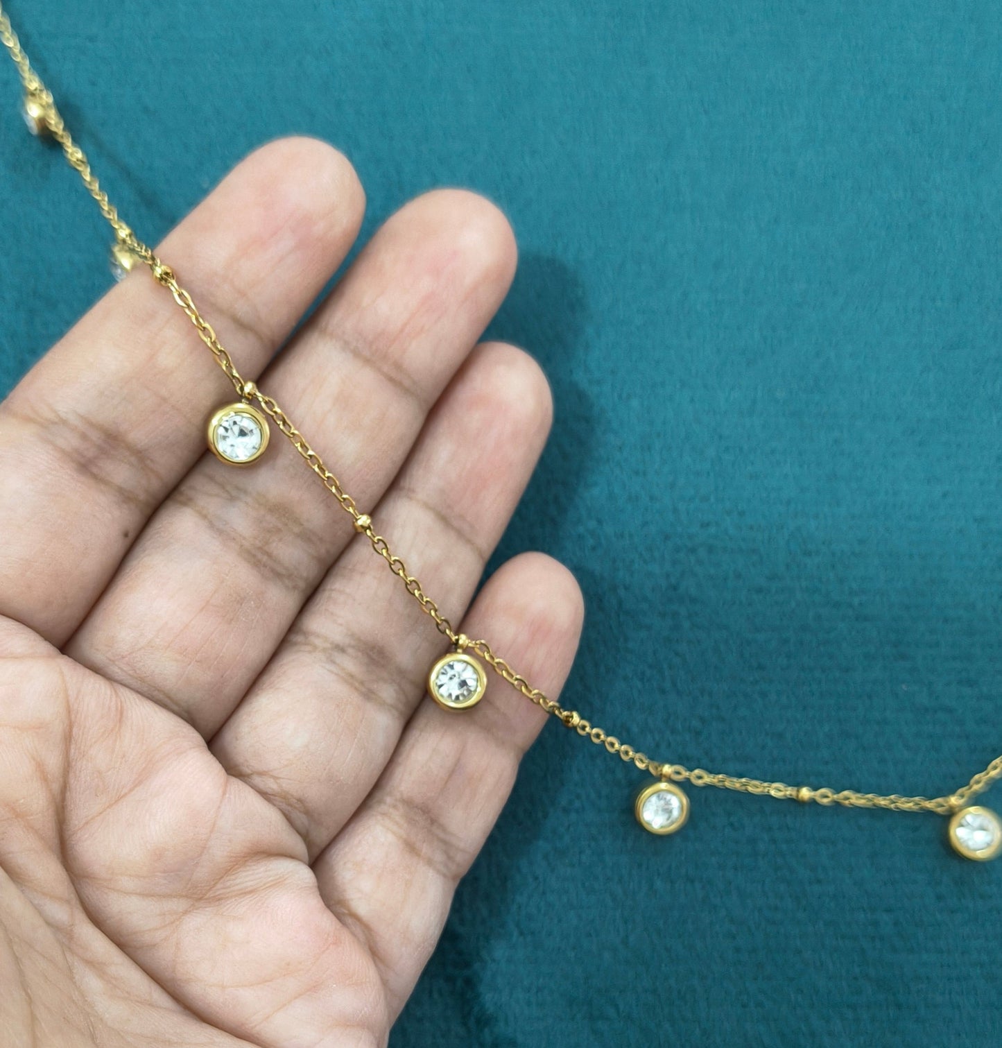 Antitarnish Dainty Charms Waist Chain 18K Gold Plated