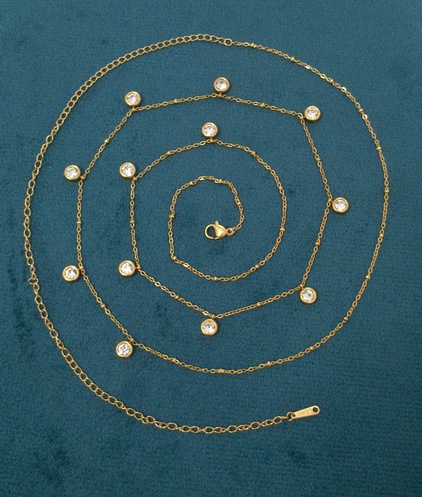 Antitarnish Dainty Charms Waist Chain 18K Gold Plated