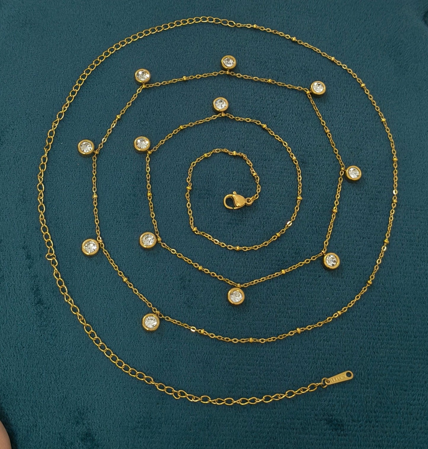 Antitarnish Dainty Charms Waist Chain 18K Gold Plated