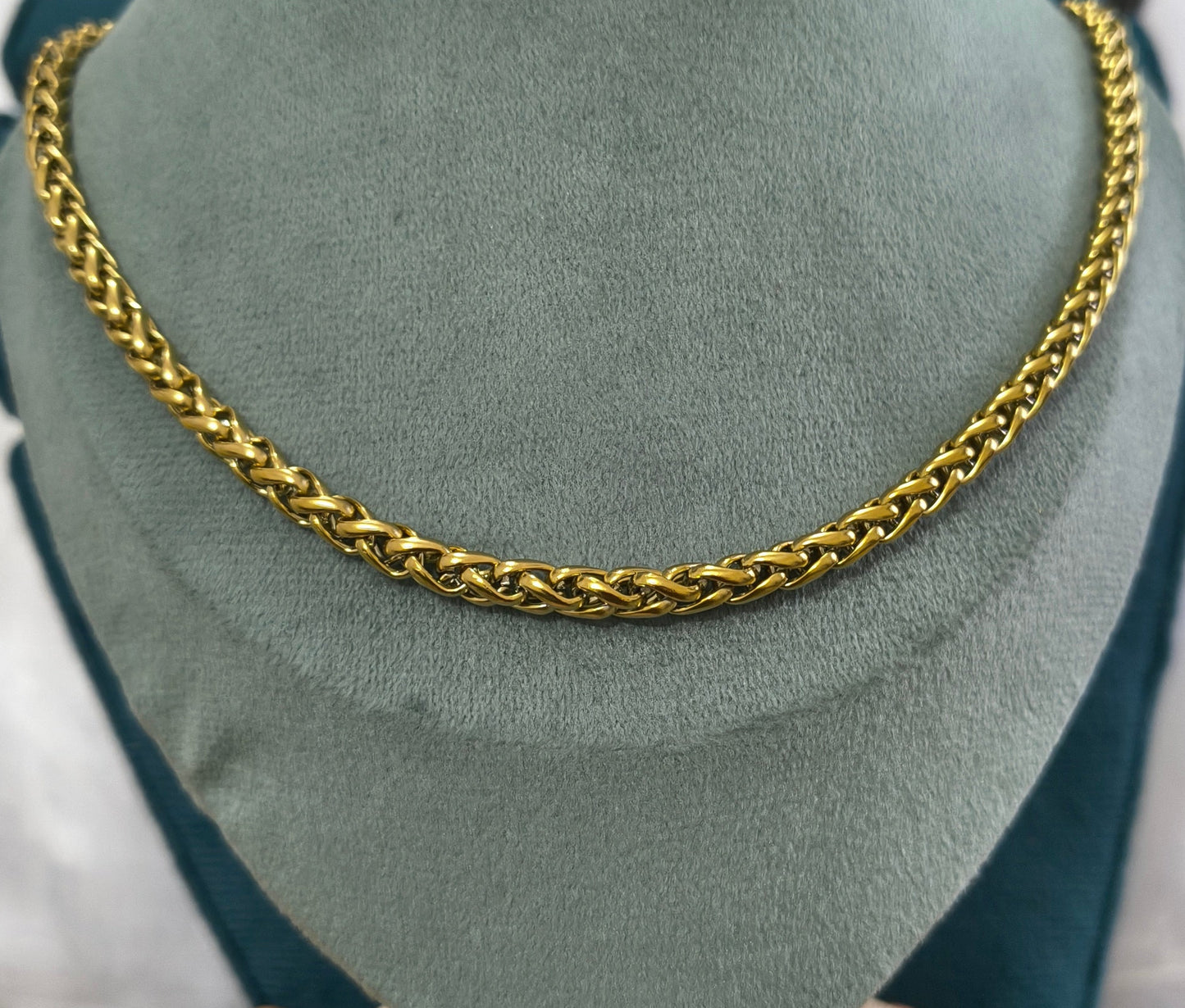 Antitarnish Men's Heavy Bold Style Chain 18K Gold Plated