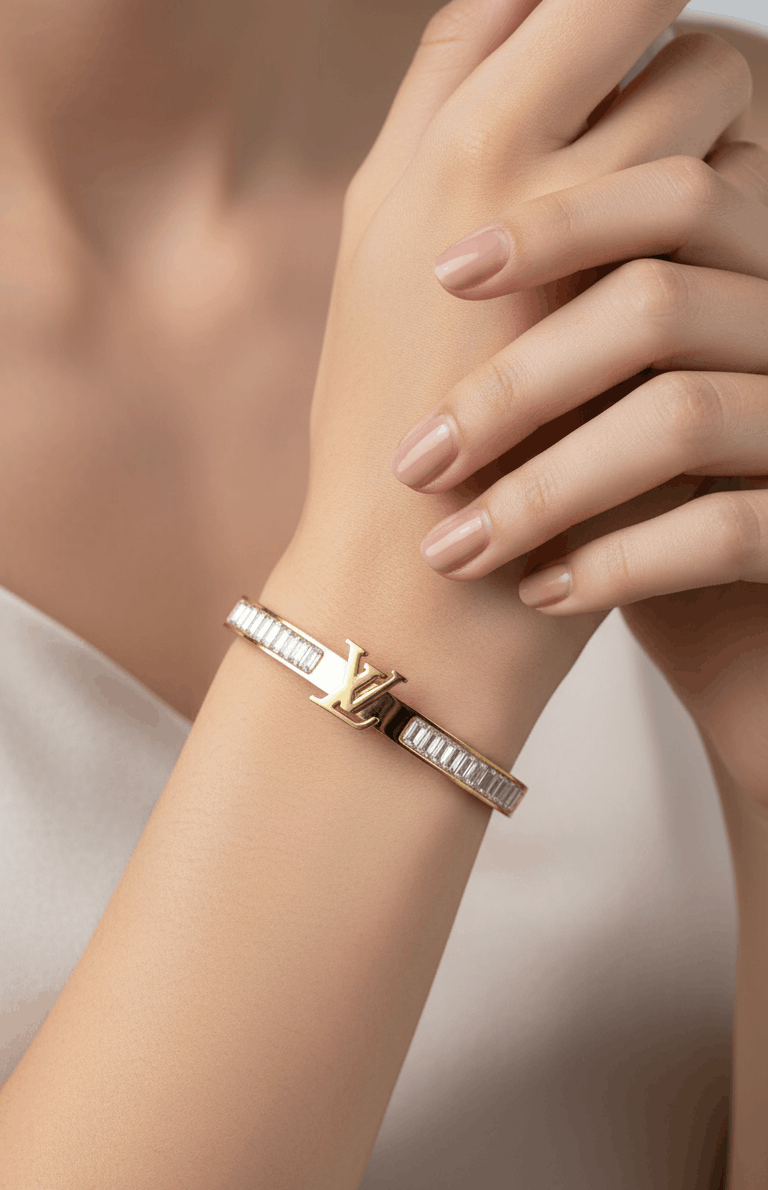 Antitarnish Premium Stone Studded Babysize Bracelet 18K Gold Plated