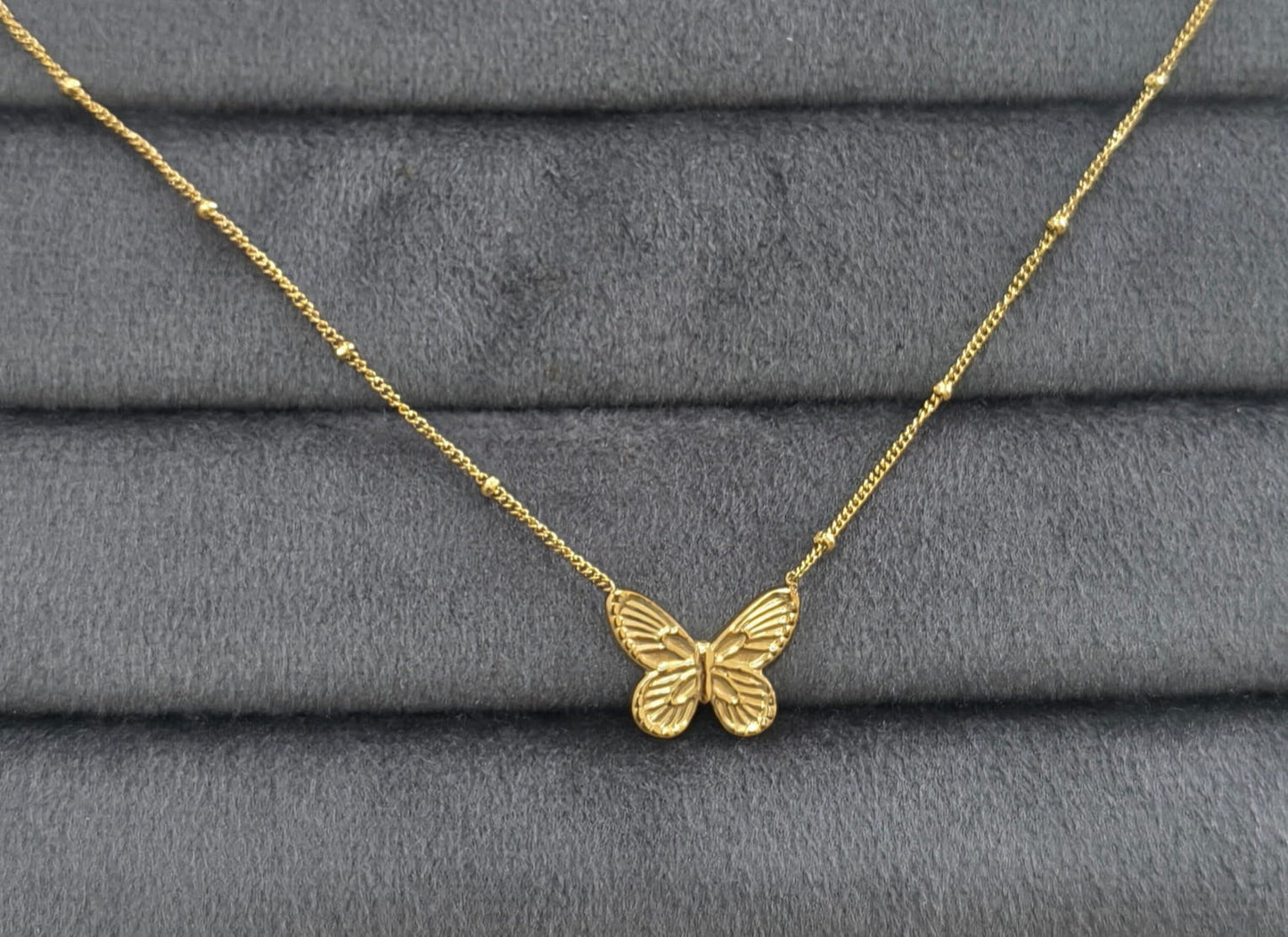 Antitarnish Stylish Butterfly Necklace 18K Gold Plated