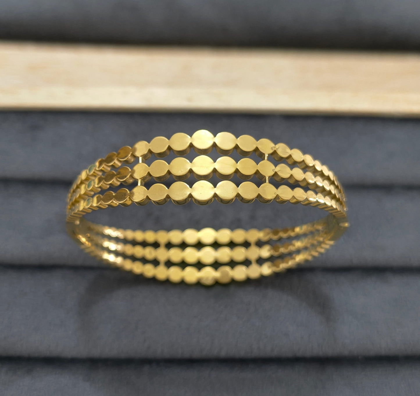 Antitarnish Triple Layered Bracelet 18K Gold Plated