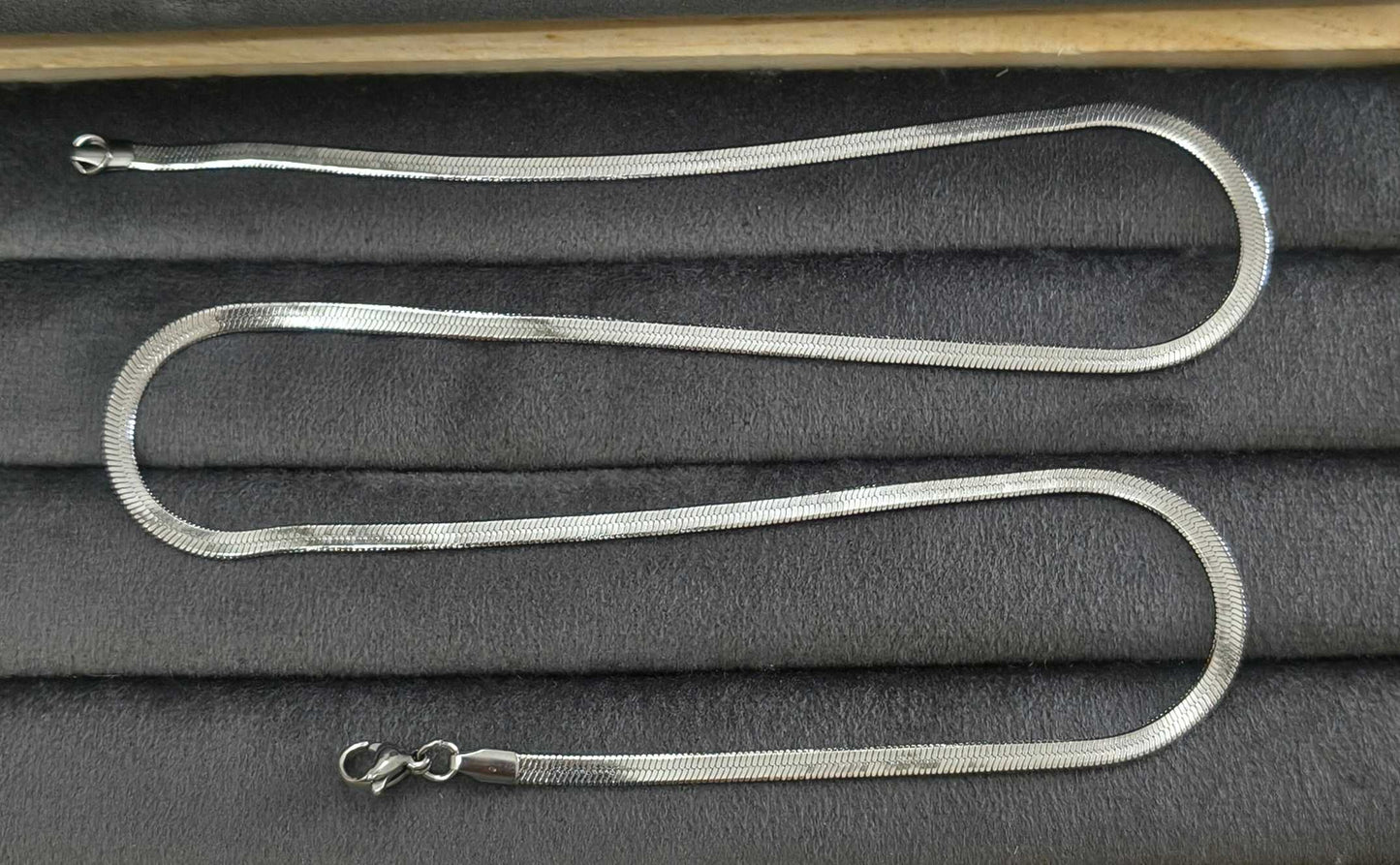 Antitarnish Unisex Snake Chain Silver Plated