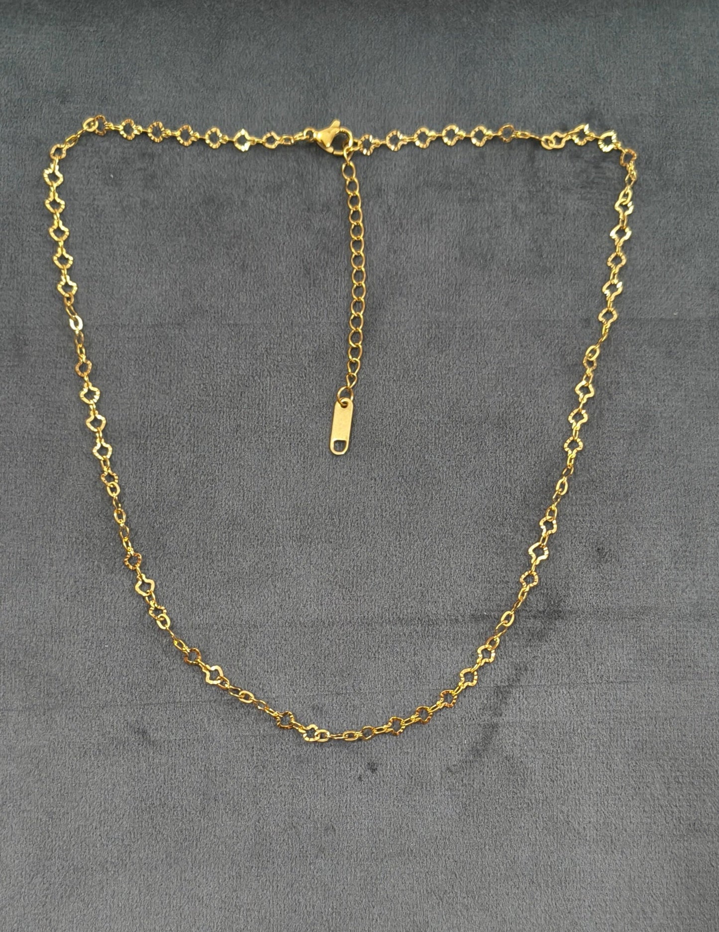 Antitarnish Vintage Flexible Chain Necklace 18K Gold Plated