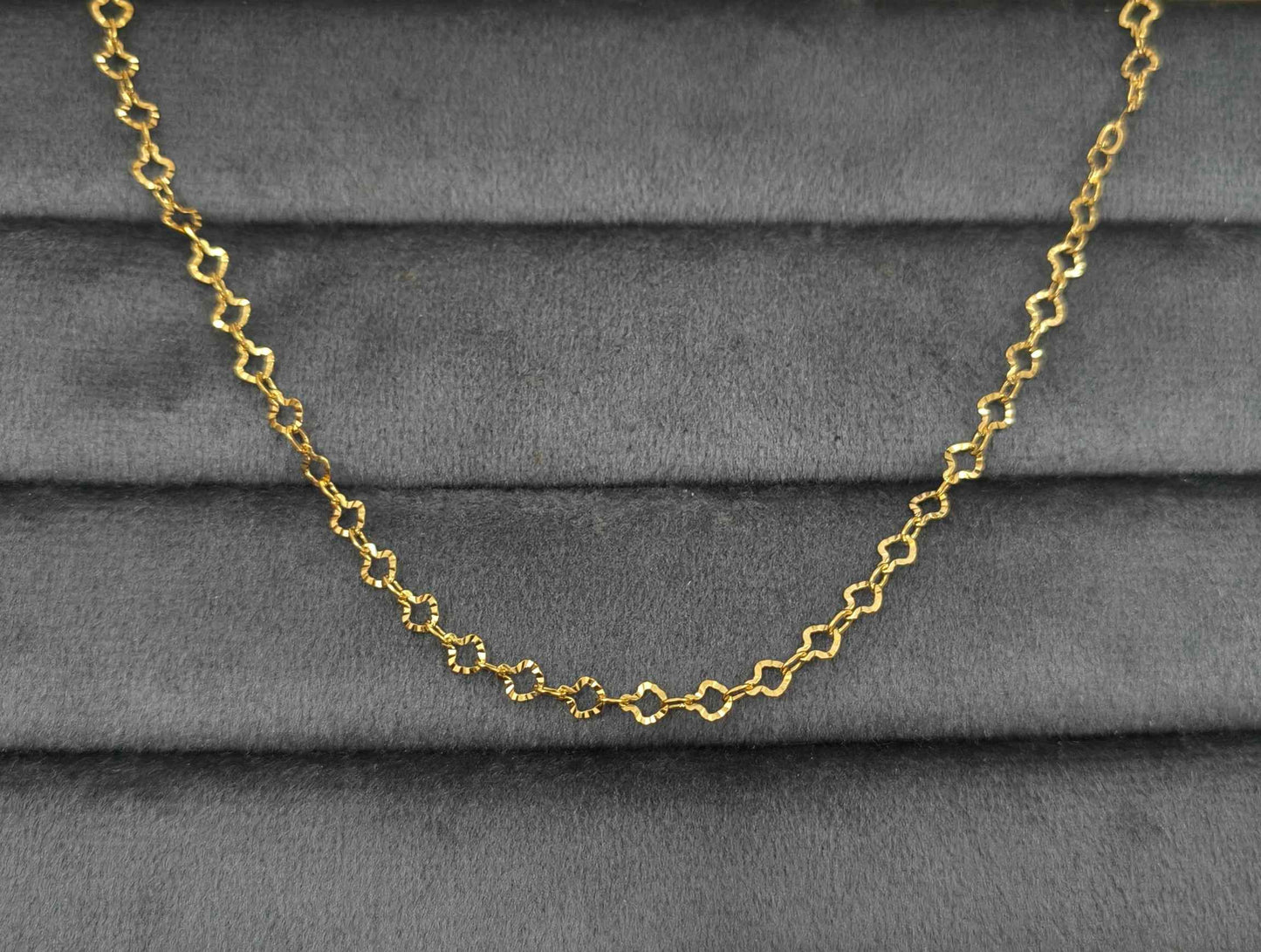 Antitarnish Vintage Flexible Chain Necklace 18K Gold Plated