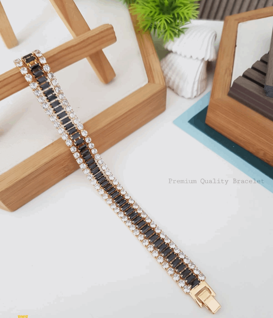 Dazzling Three Layered Bracelet