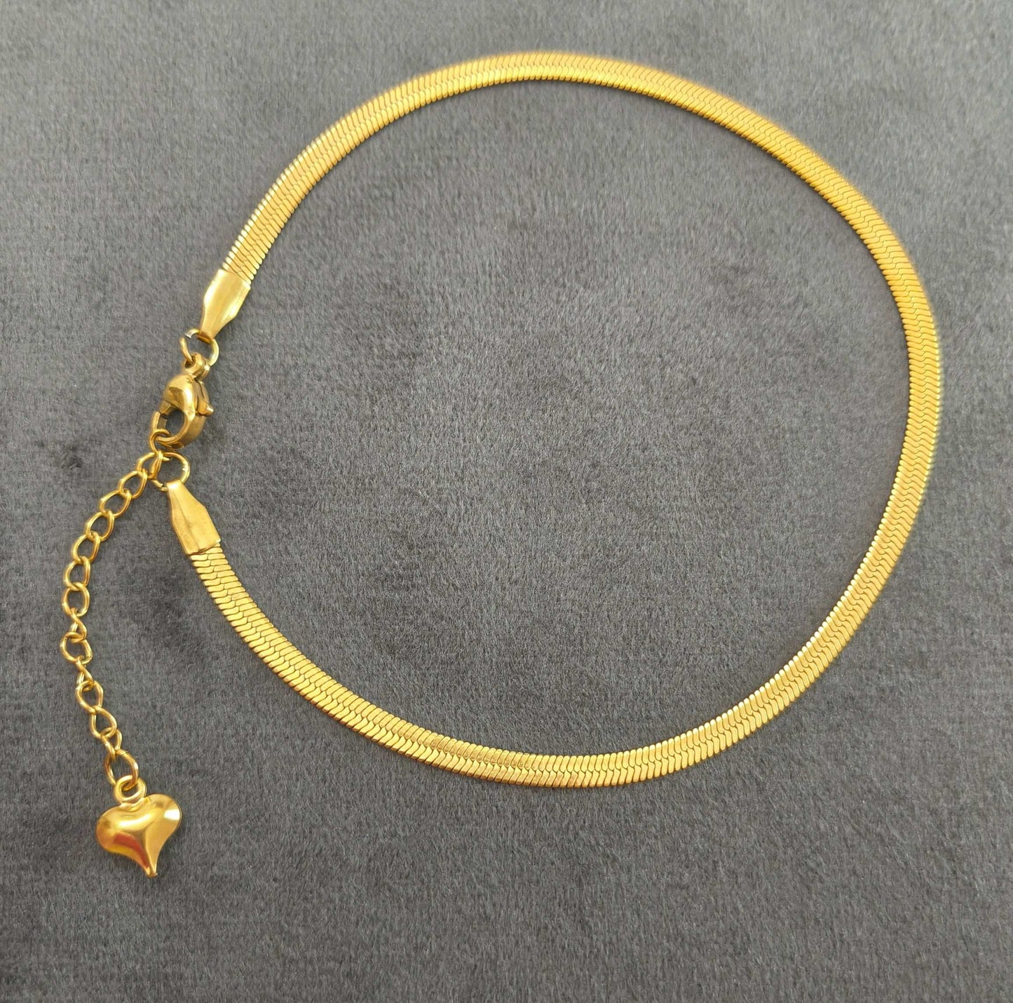 Golden Leaf Chain Anklet For Women 18K Gold Plated
