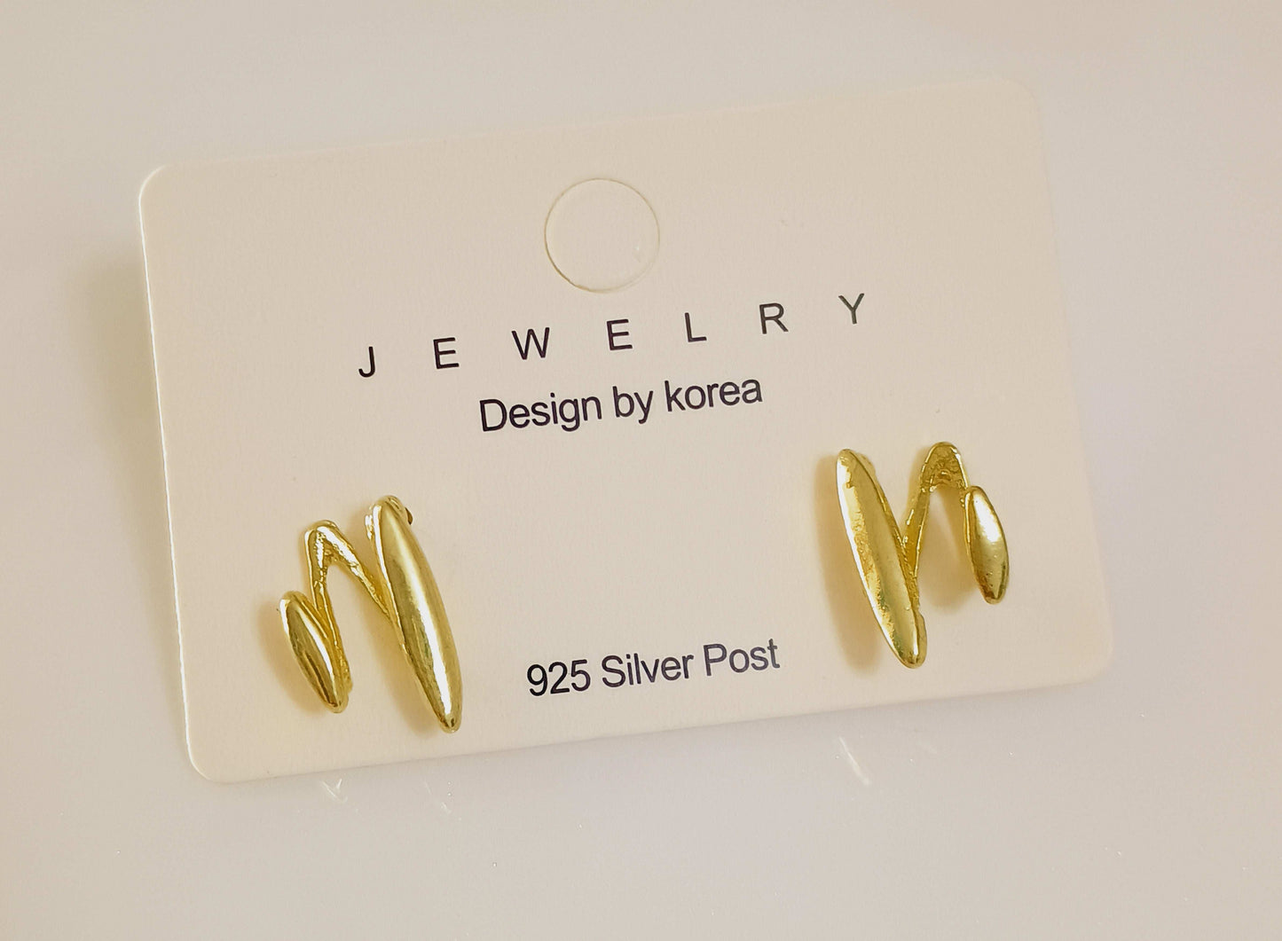 Korean Golden Lines Earrings - Urban Era Jewel