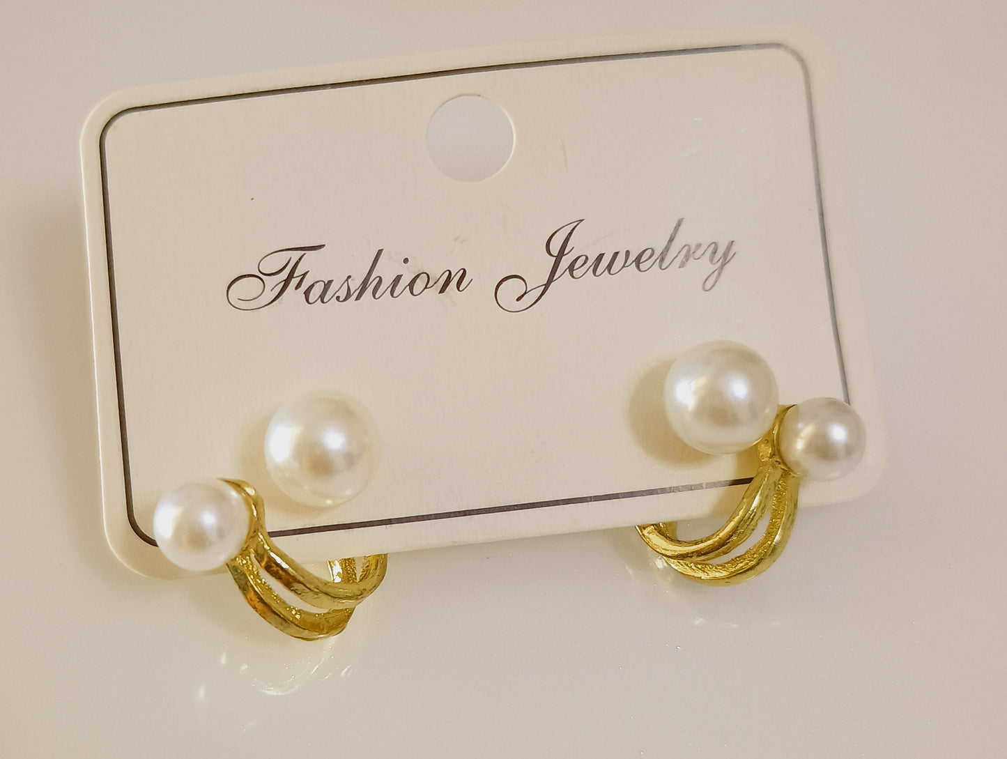 Korean Ear Studs with Pearl - Urban Era Jewel