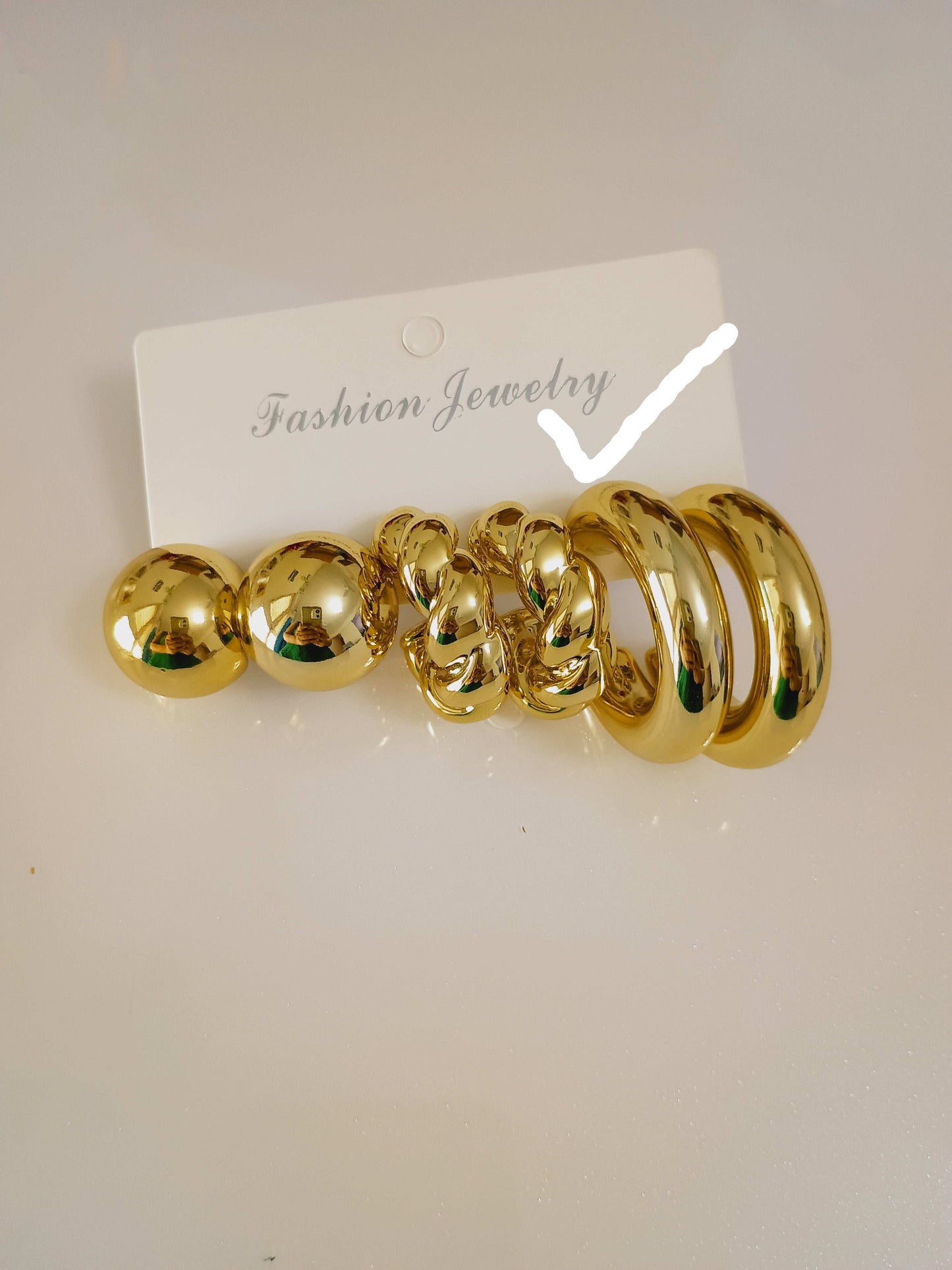 Premium Lightweight Golden Hoops- Fancy Earrings - Urban Era Jewel