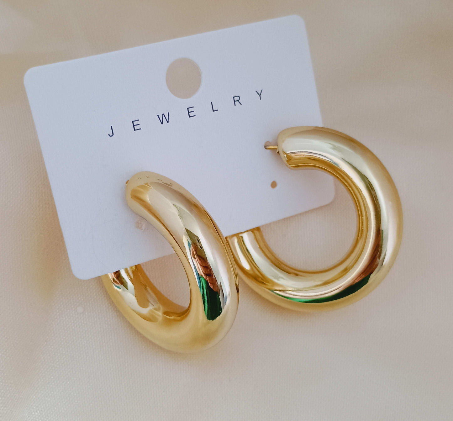 Premium Lightweight Golden Hoops- Fancy Earrings - Urban Era Jewel