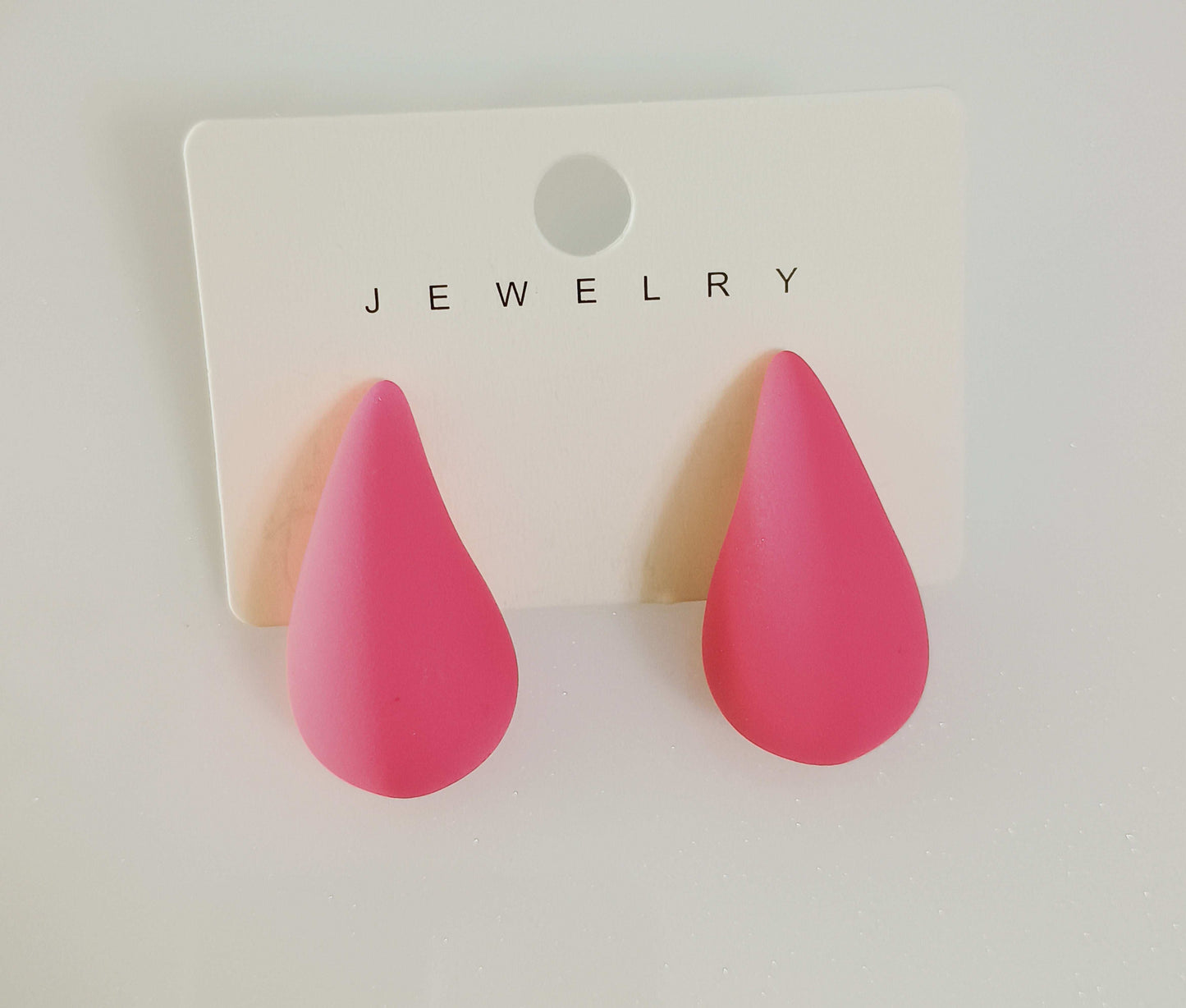 Premium Antitarnish Pink Coloured Hoops- Fancy Earrings - Urban Era Jewel