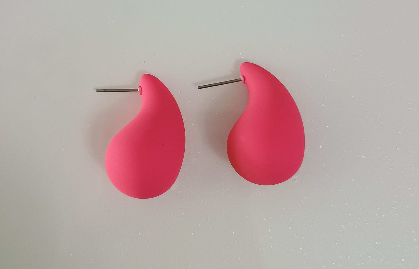 Premium Antitarnish Pink Coloured Hoops- Fancy Earrings - Urban Era Jewel