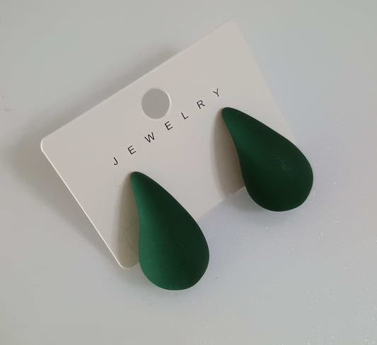 Premium Antitarnish Dark Green Bold Hoops- Fancy Earrings - Urban Era Jewel
