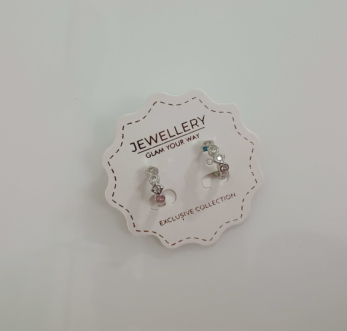 Silver Stone Studded Earring Bali Design 2 - Urban Era Jewel