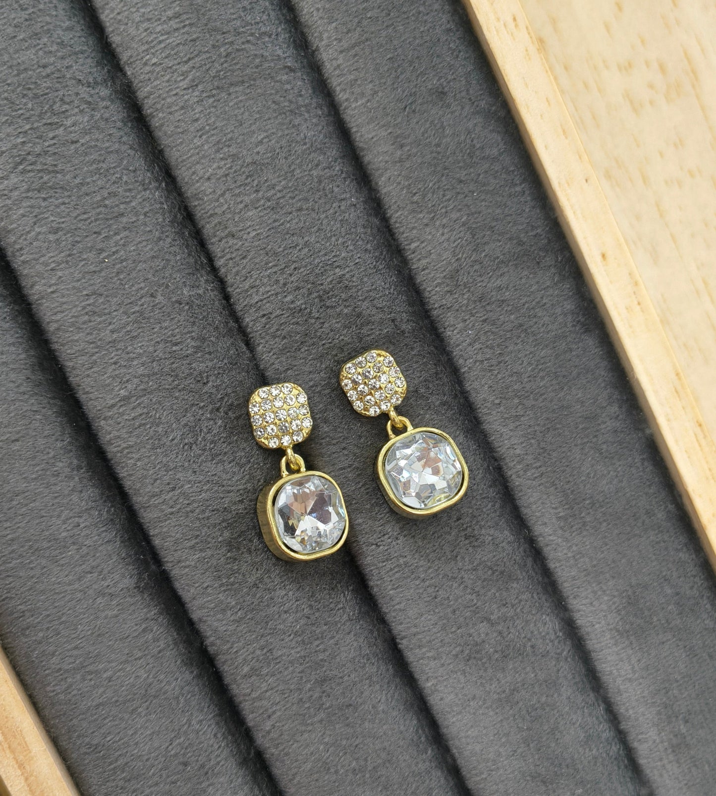 Korean Luxury Style Crystal Earring - Korean Earrings