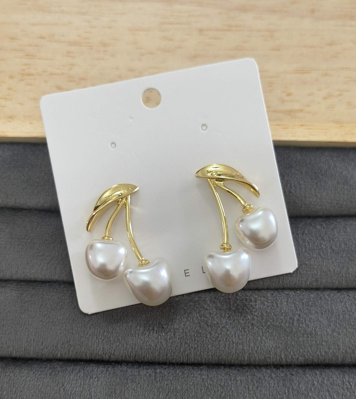 Korean Long Tassel Pearl Stone Stud Earrings For Women