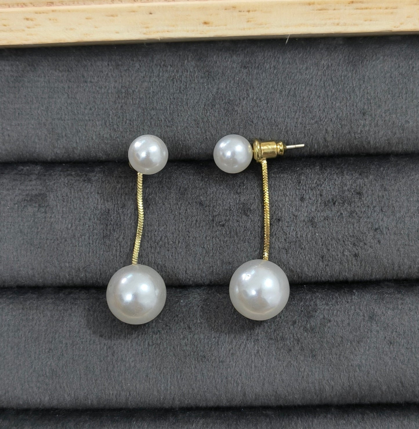 Korean Party Wear Pearl Drop Earrings