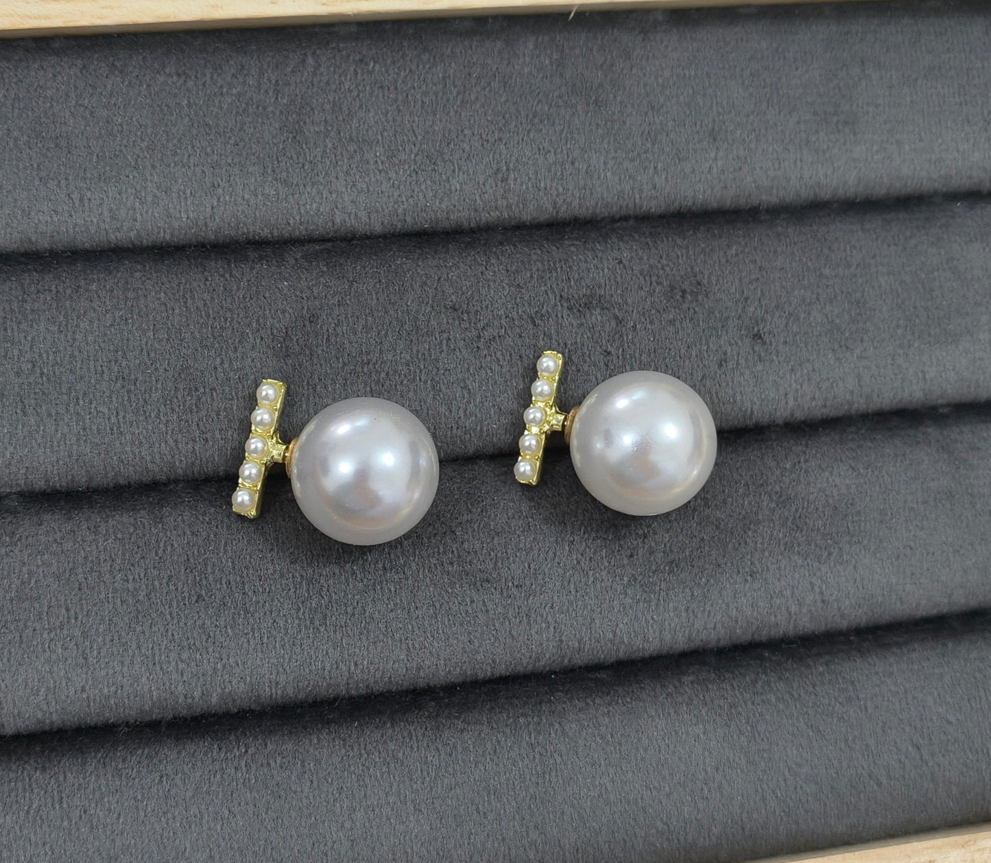 Korean Party Wear Pearl Studs Earrings