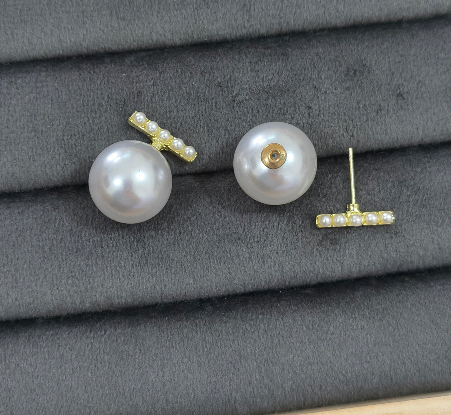 Korean Party Wear Pearl Studs Earrings