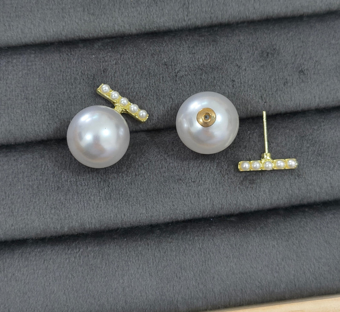 Korean Party Wear Pearl Studs Earrings