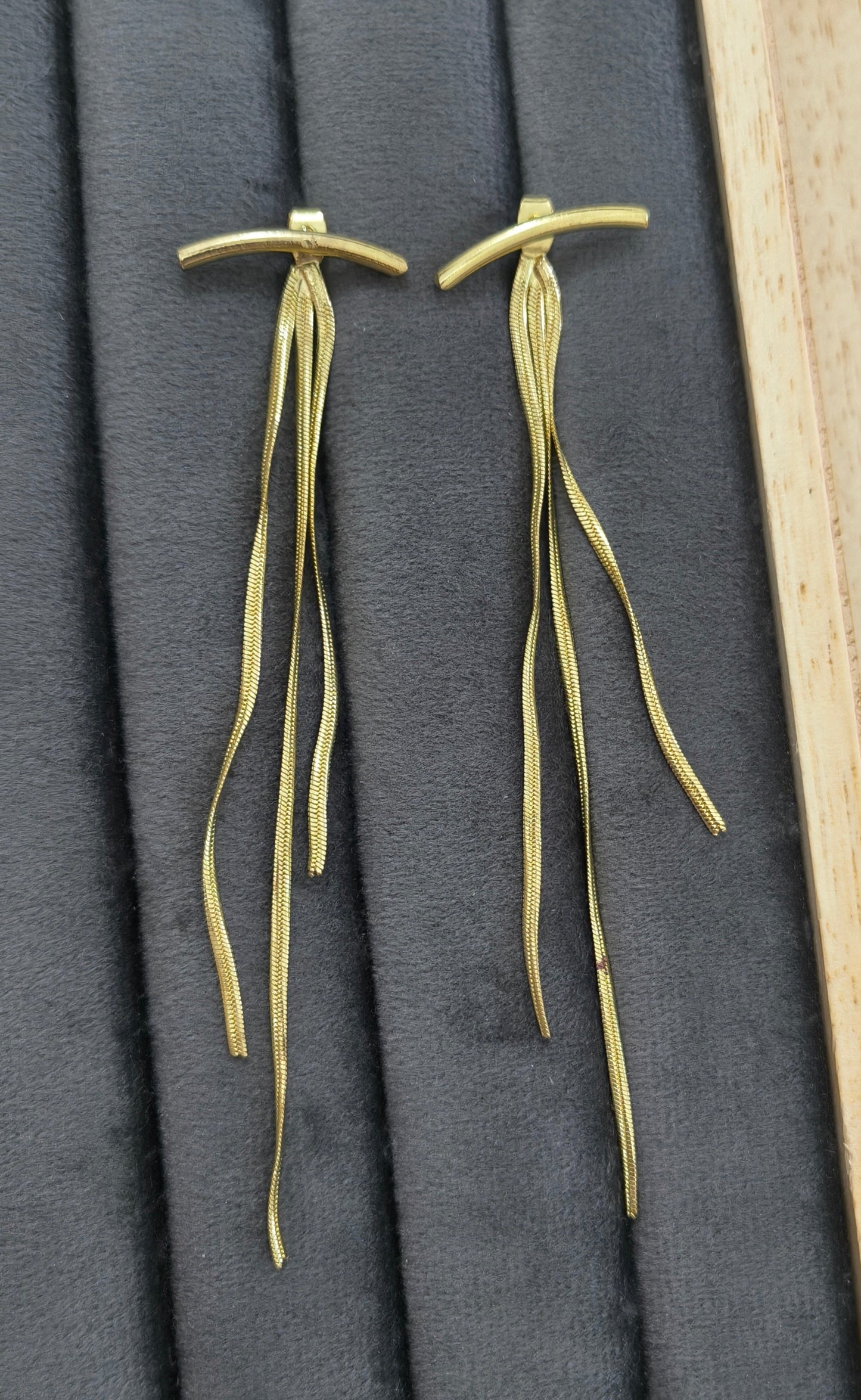 Long Tassel Party Wear Korean Earrings