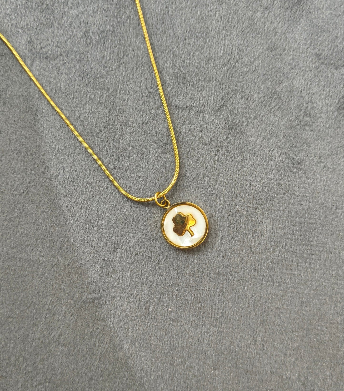Mini Tree Gold Pendant Necklace 18K Gold Plated