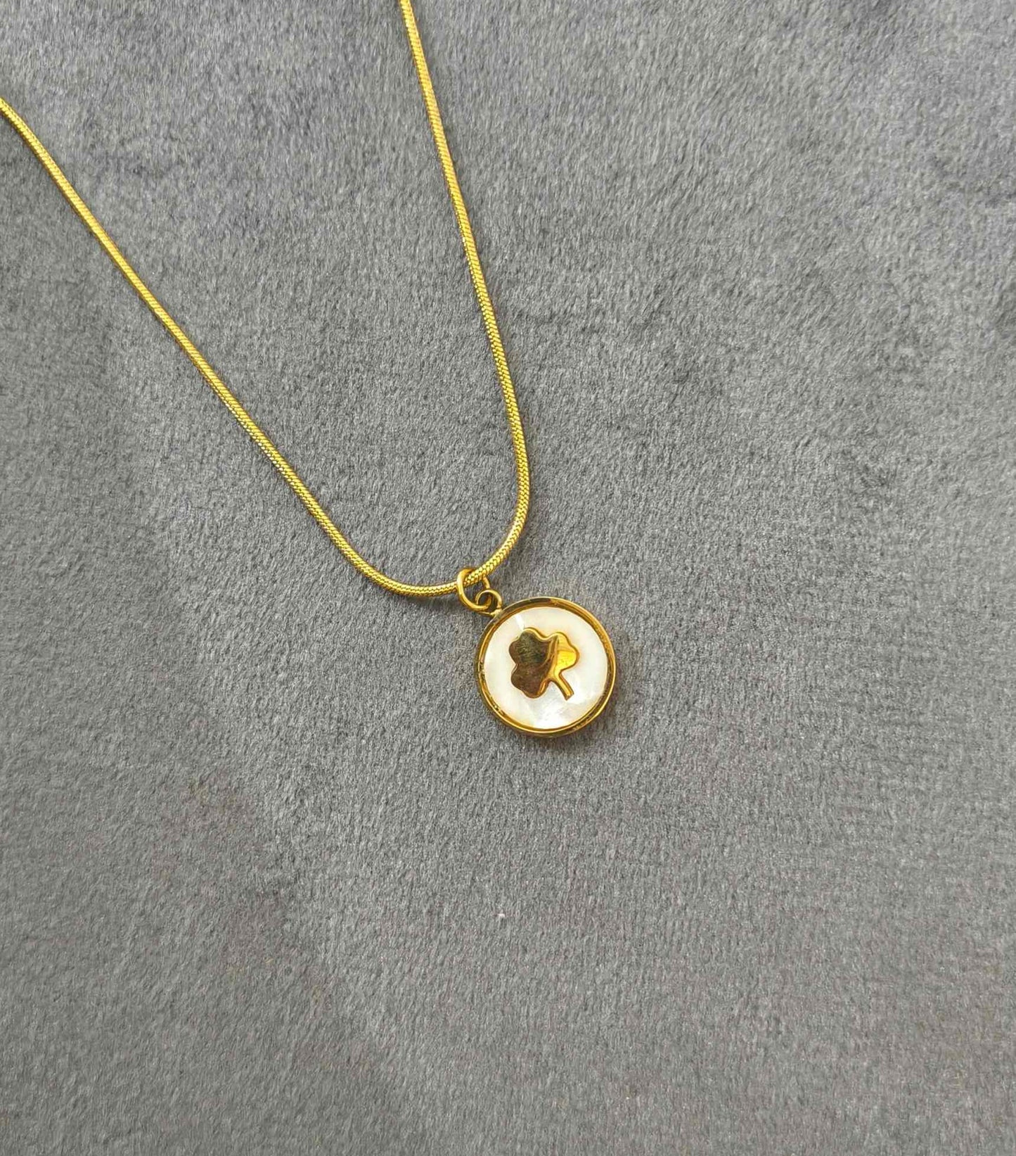 Mini Tree Gold Pendant Necklace 18K Gold Plated