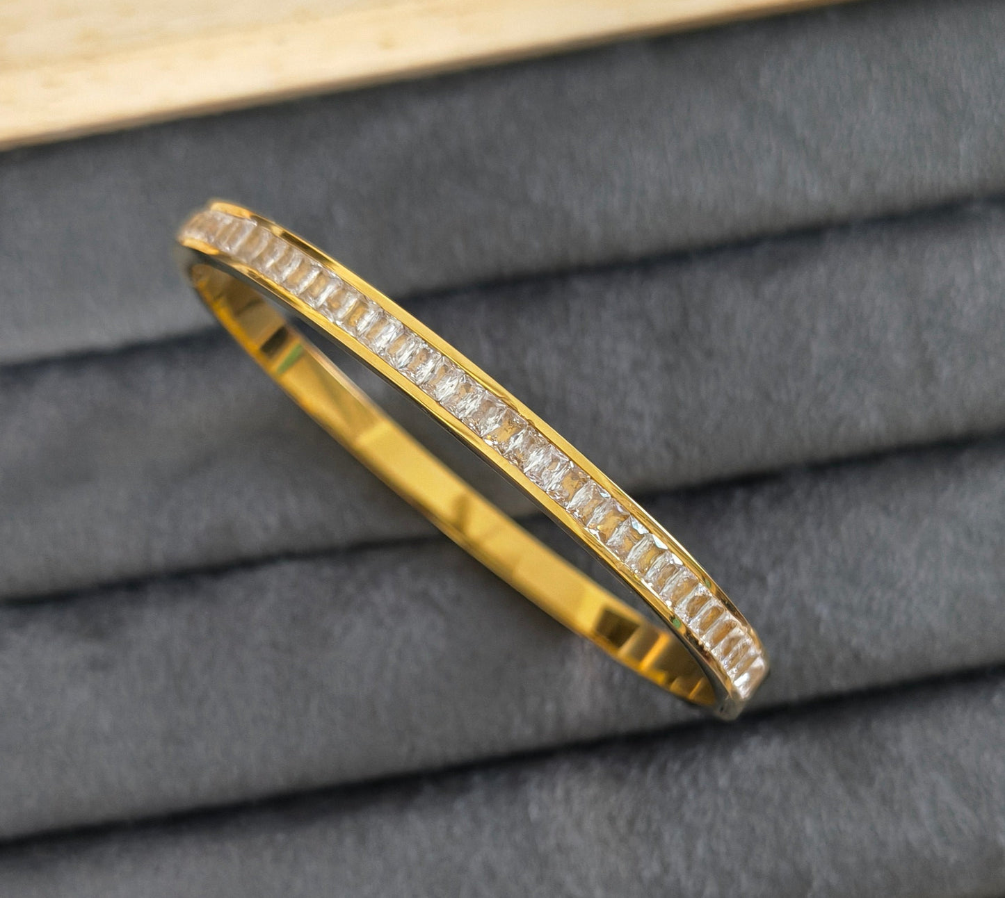 Premium Stone Studded 18K Gold Plated Bracelet