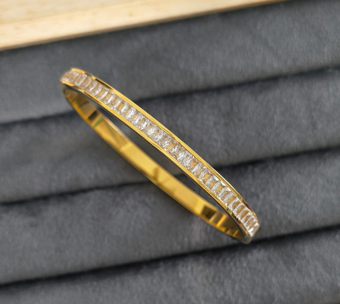 Premium Stone Studded 18K Gold Plated Bracelet