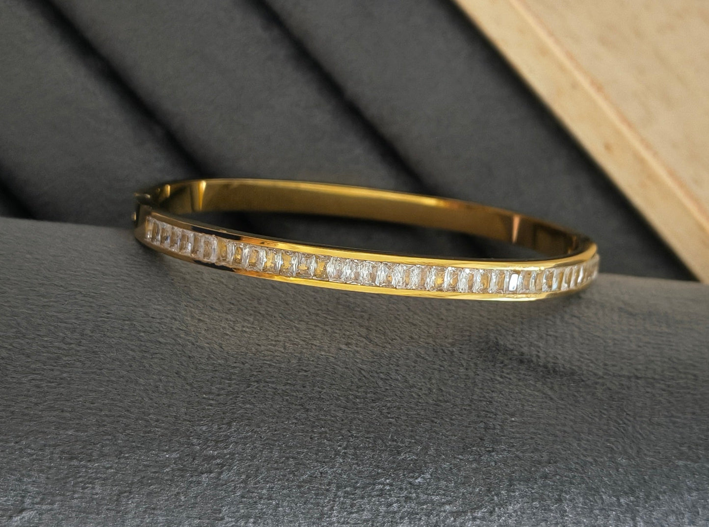 Premium Stone Studded 18K Gold Plated Bracelet
