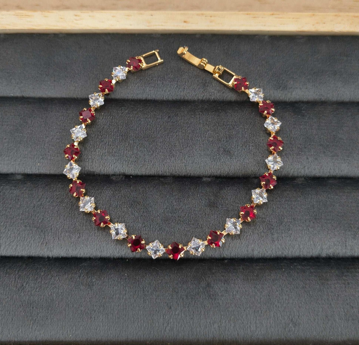 Sparkling_White_Red_Zircon_Studded_Bracelet