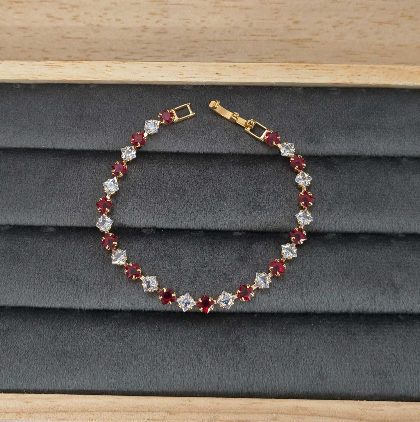 Sparkling_White_Red_Zircon_Studded_Bracelet
