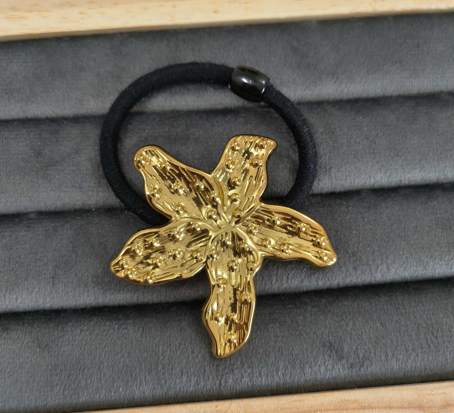 Star Fish Shape Cuff Hair Band 18K Gold Plated