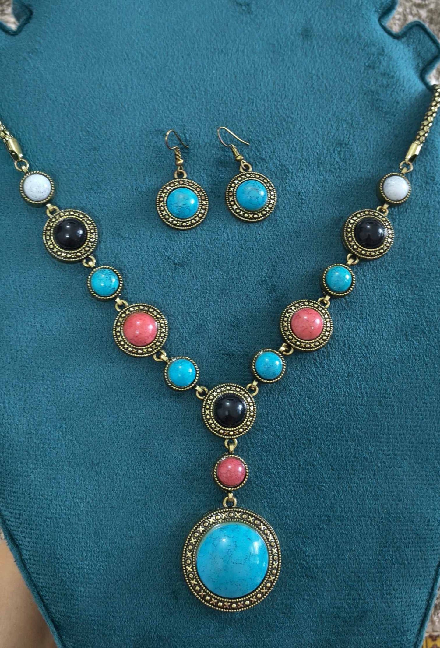 Western Style Y-Shaped Multicolored Bohemian Necklace